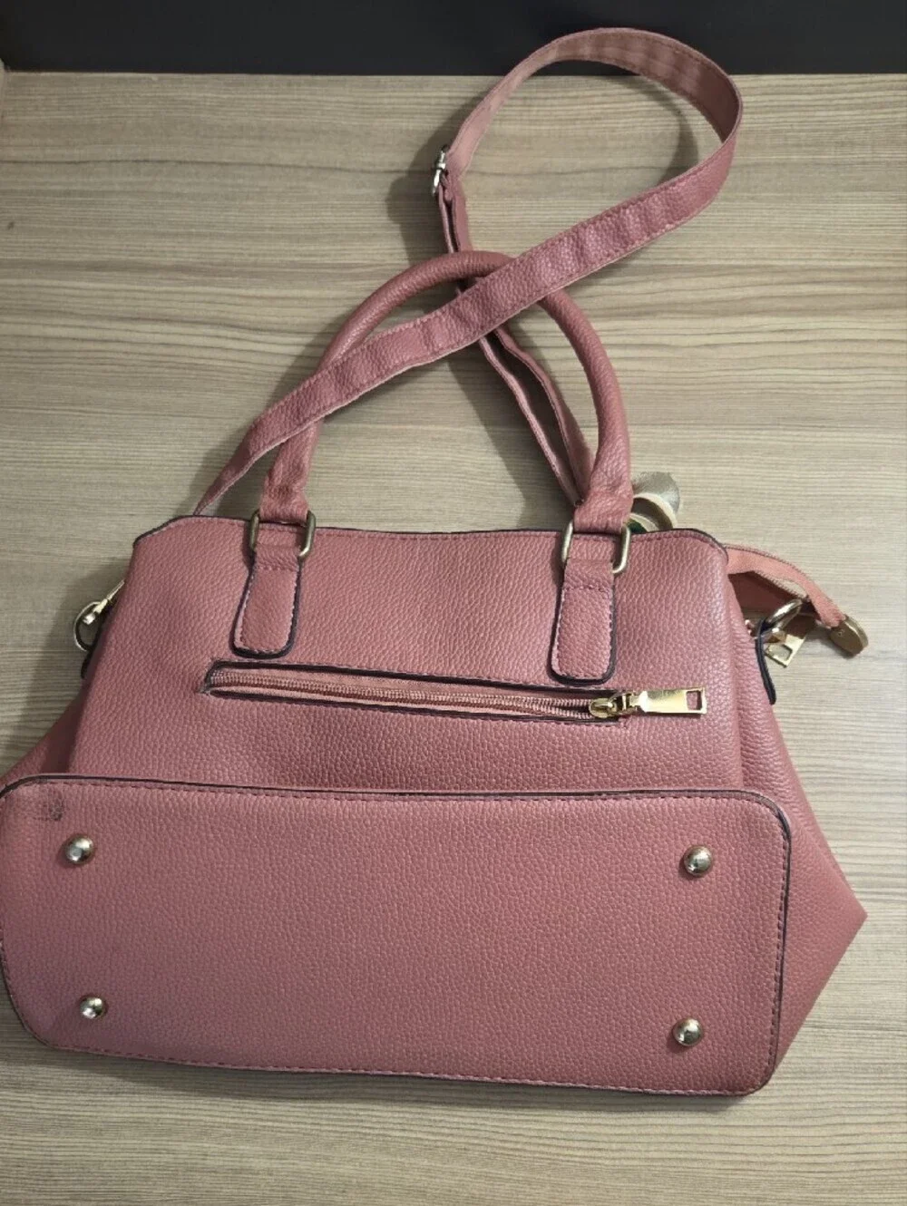 Stylish Pink Women's Satchel Bag with Top Handles